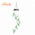 Shinedo Colorful Hummingbird Garden Christmas Decoration Parties Solar Wind Chime